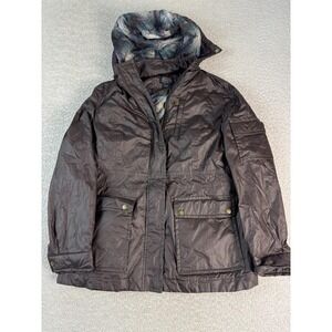 Pendleton Jacket Womens Medium Brown Hooded‎ Quilted Parka Coat Pockets Outdoors